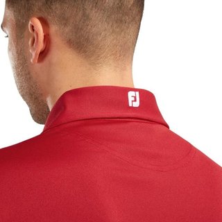 FootJoy Stretch Pique Solid men's polo, red