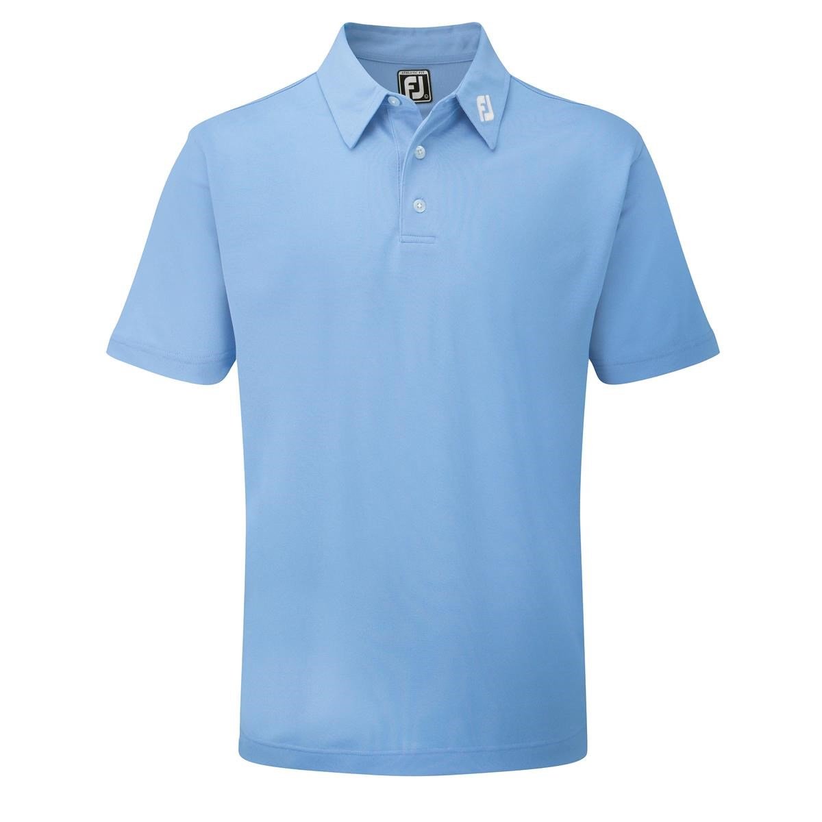 FootJoy Stretch Pique Solid men's polo, light blue