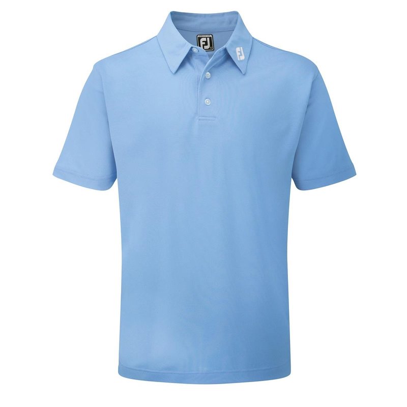 FootJoy Stretch Pique Solid men's polo, light blue