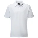 FootJoy Stretch Pique Solid junior polo, white
