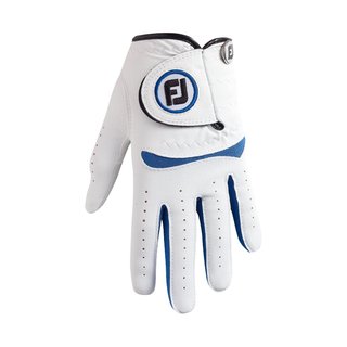 FootJoy FJ Junior 25 golf glove, white/cobalt