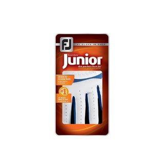 FootJoy FJ Junior 25 golf glove, white/cobalt