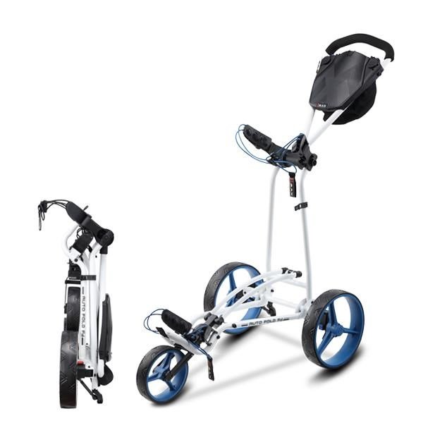 Big Max Autofold FF manual trolley, white/cobalt