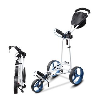 Big Max Autofold FF manual trolley, white/cobalt