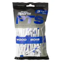 Pride Professional Tee System Prolength Plus Blue Wood Tees 83mm (3 1/4"), 75 tees