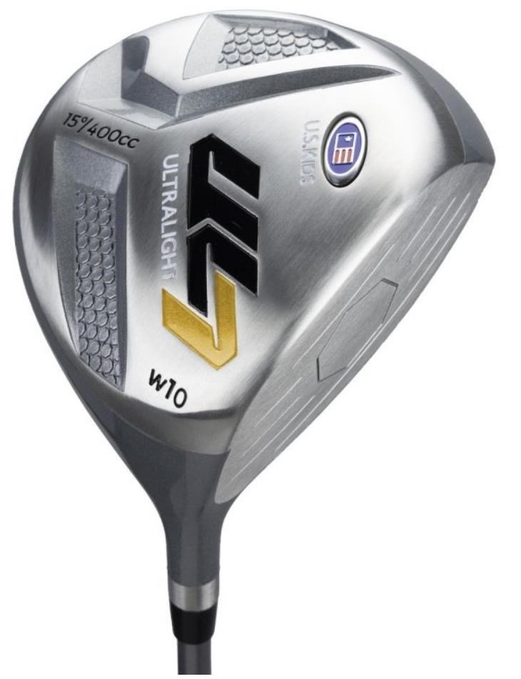 U.S. Kids Golf UL7-63 (160cm) W10 5-Club junior golf set, steel/graphite + stand bag, navy