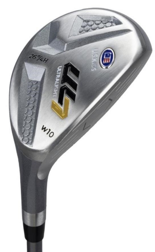 U.S. Kids Golf UL7-63 (160cm) W10 5-Club junior golf set, steel/graphite + stand bag, navy