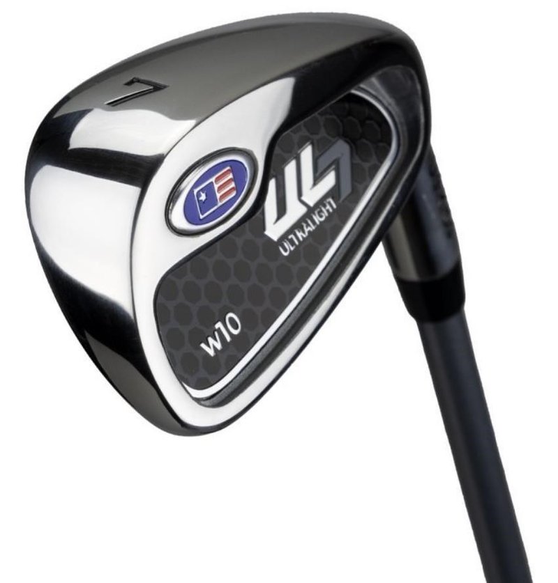 U.S. Kids Golf UL7-63 (160cm) W10 5-Club junior golf set, steel/graphite + stand bag, navy