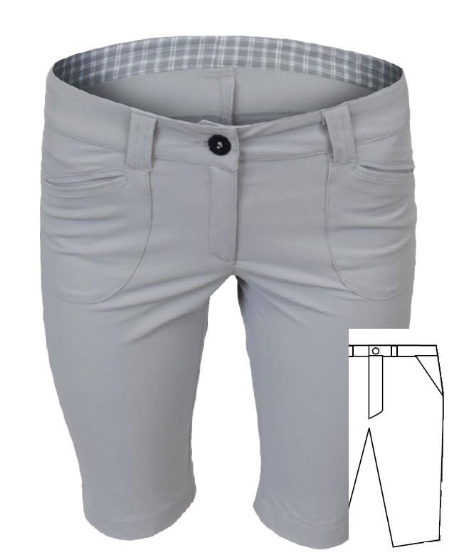 Tony Trevis Slim Fit women's shorts, white