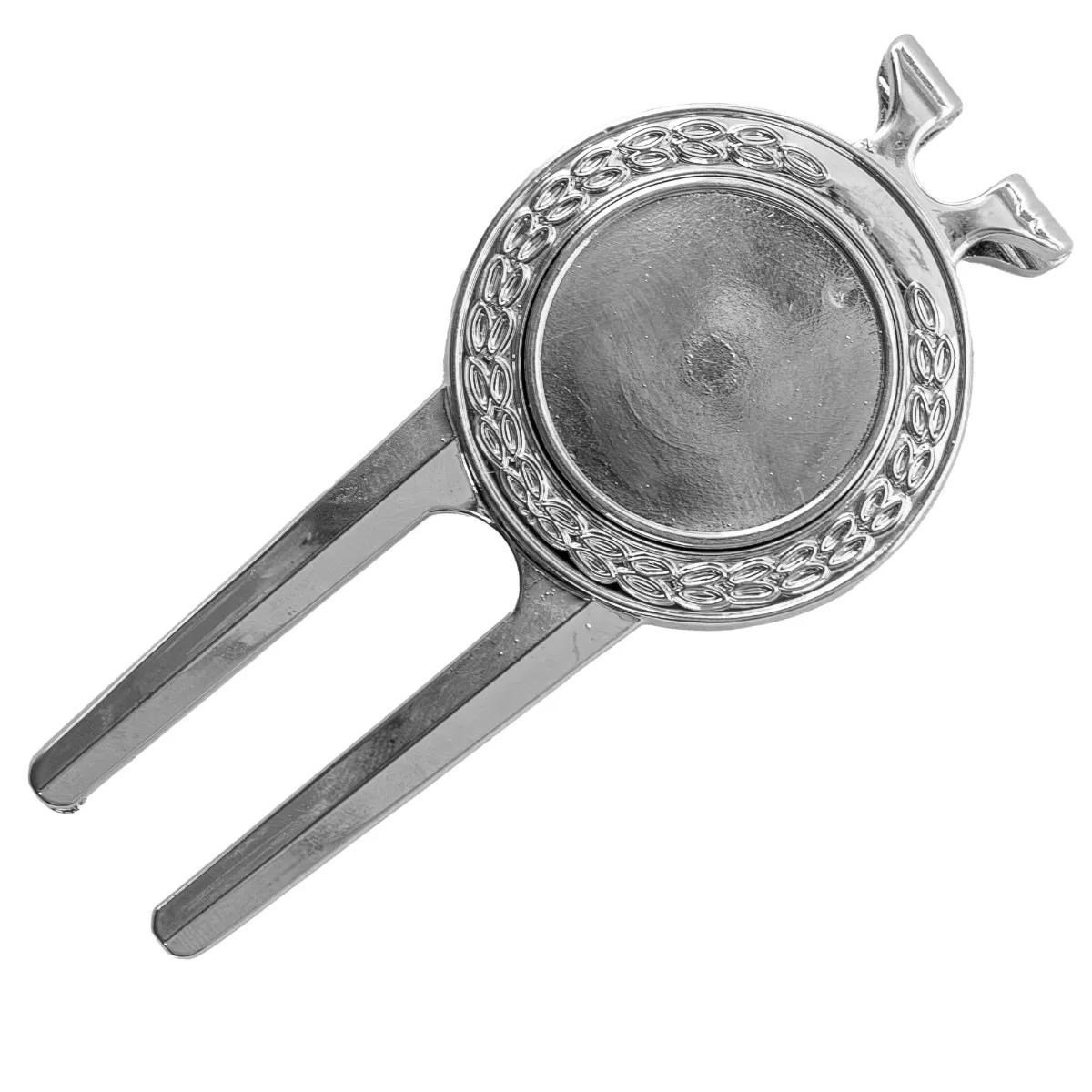 Longridge Laurel Pitchfork And Clip, silver