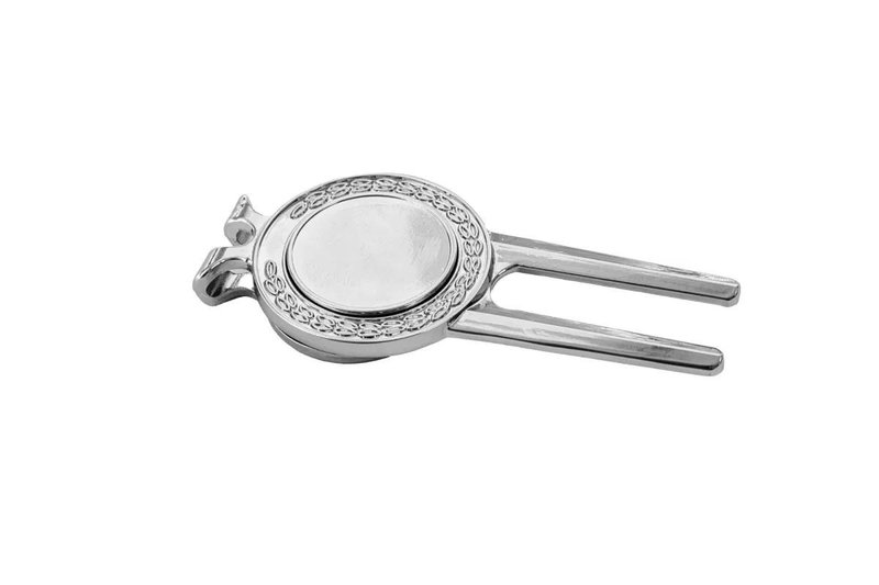 Longridge Laurel Pitchfork And Clip, silver