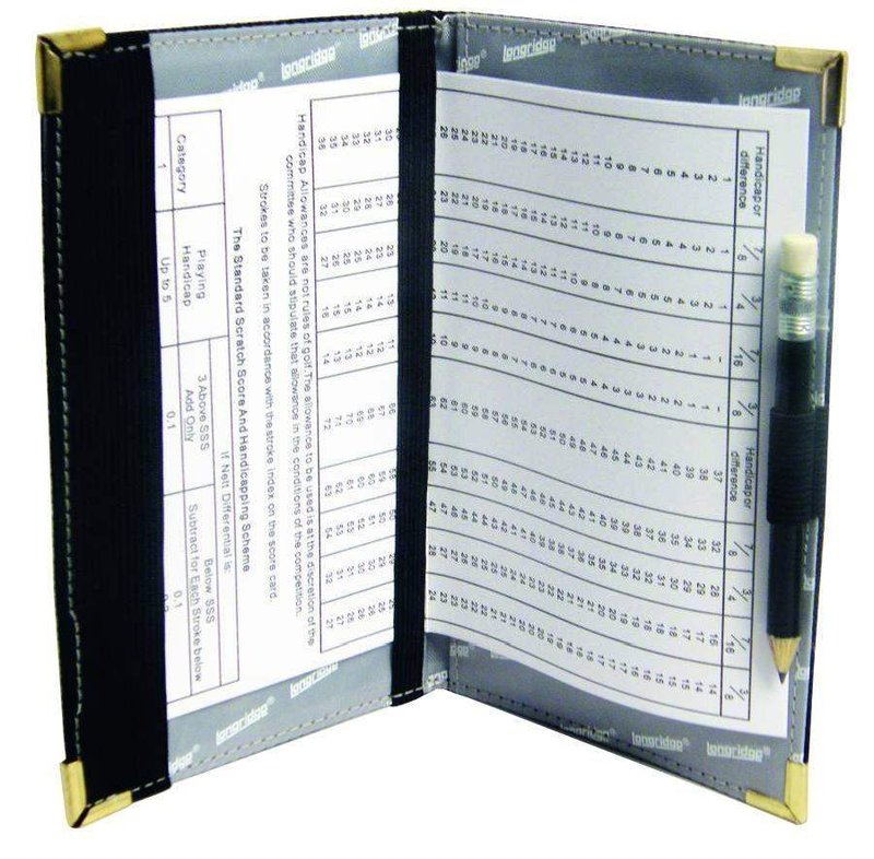 Longridge Deluxe Scorecard Holder, black