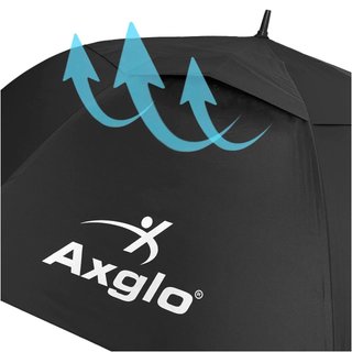 Axglo Auto Open 68" Golf Umbrella, black