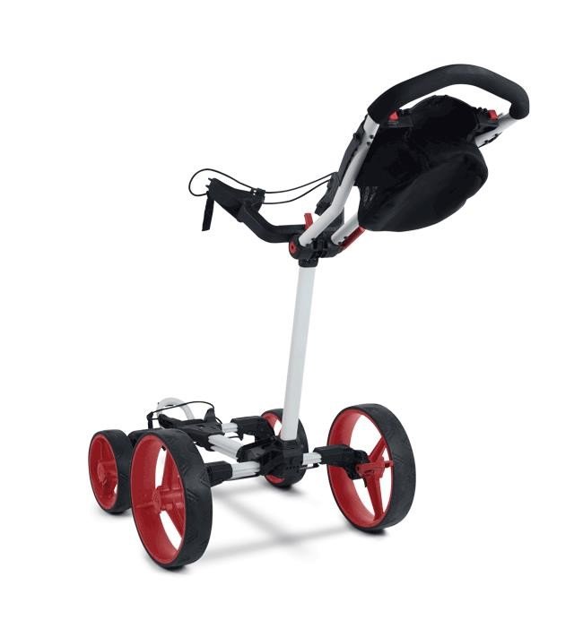 Big Max Blade Quattro manual trolley, white-red