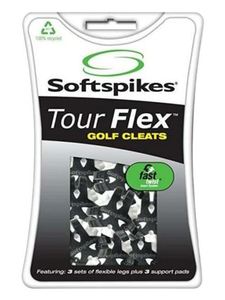 SoftSpikes Softspikes Tour Flex Golf Cleats, Fast Twist (17pc)