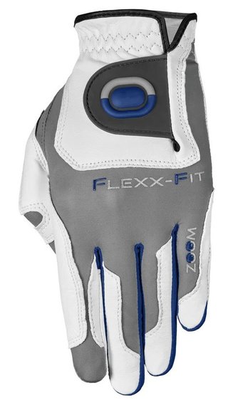 Zoom Zoom Tour mens golf glove, white/grey
