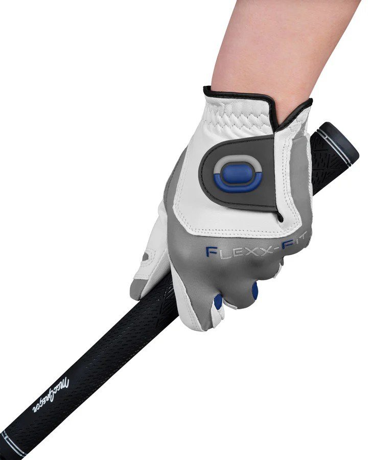 Zoom Zoom Tour mens golf glove, white/grey