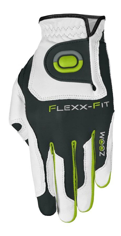 Zoom Zoom Tour mens golf glove, white/charcoal/lime