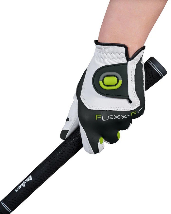 Zoom Zoom Tour mens golf glove, white/charcoal/lime