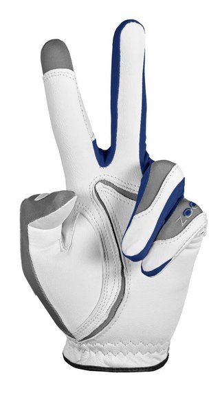 Zoom Zoom Tour ladies golf glove, white/grey