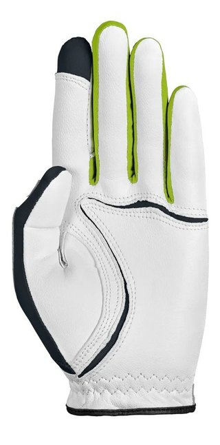Zoom Zoom Tour ladies golf glove, white/charcoal/lime