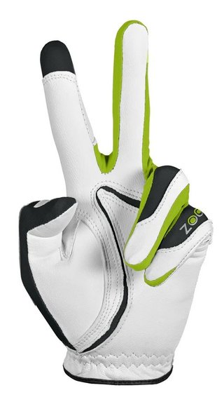 Zoom Zoom Tour ladies golf glove, white/charcoal/lime