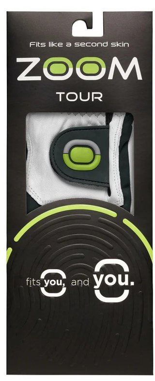 Zoom Zoom Tour ladies golf glove, white/charcoal/lime