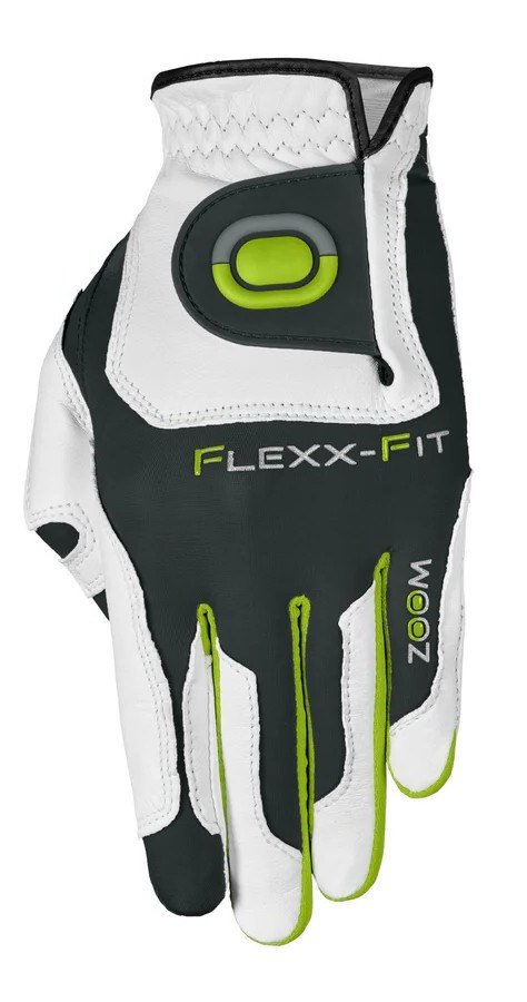 Zoom Zoom Grip ladies golf glove, white/charcoal/lime