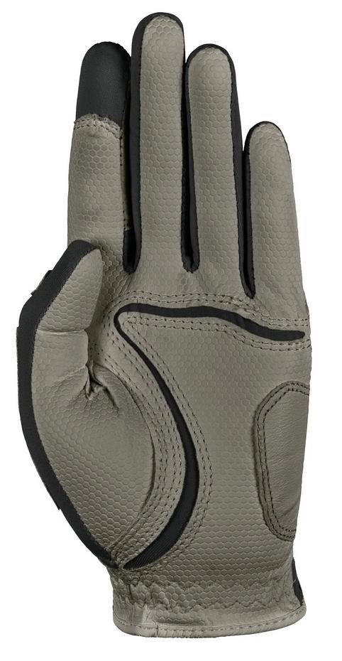 Zoom Zoom Weather mens golf glove, charcoal/black/red