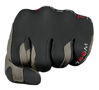 Zoom Zoom Weather mens golf glove, charcoal/black/red