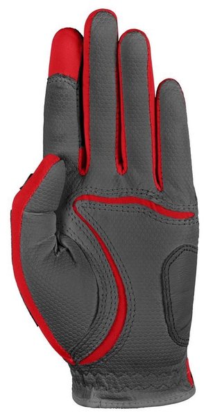 Zoom Zoom Weather mens golf glove, charcoal/red