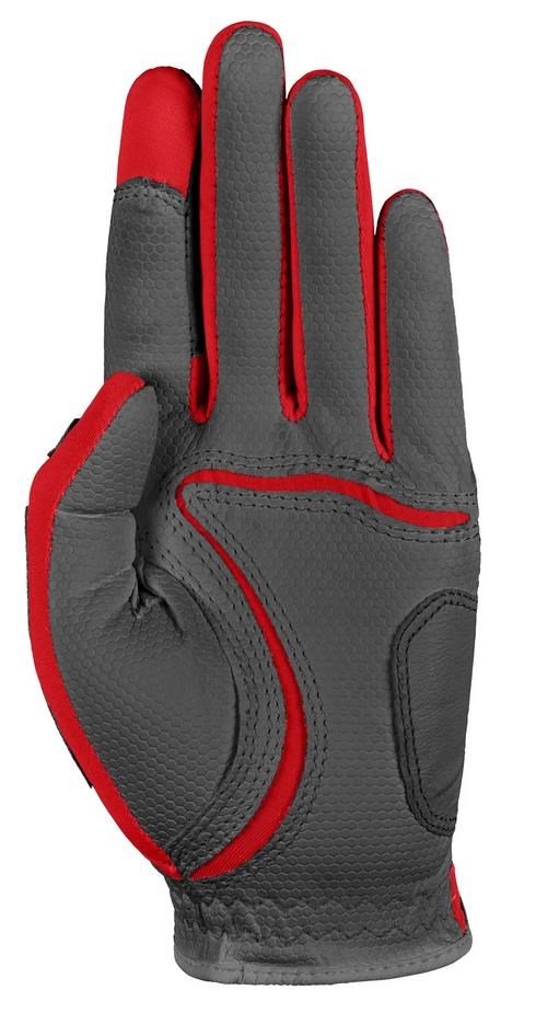 Zoom Zoom Weather mens golf glove, charcoal/red