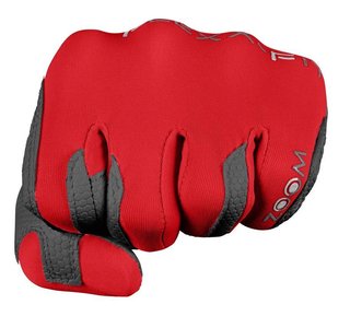 Zoom Zoom Weather mens golf glove, charcoal/red