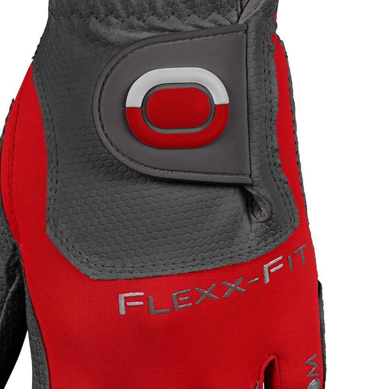 Zoom Zoom Weather mens golf glove, charcoal/red