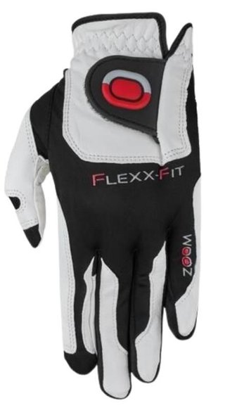 Zoom Zoom Tour mens golf glove, white/black/red