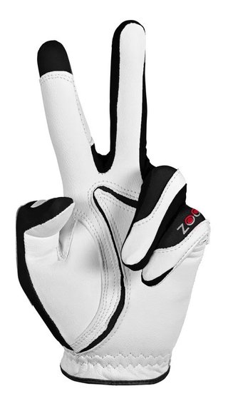 Zoom Zoom Tour mens golf glove, white/black/red