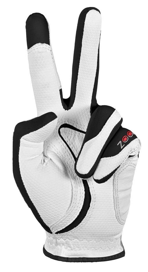 Zoom Zoom Weather mens golf glove, white/black