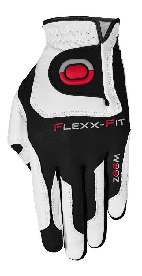 Zoom Zoom Grip ladies golf glove, white/black/red