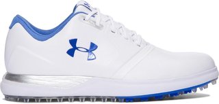Under Armour W Performance SL ladies golf shoes, white/mediterranean blue