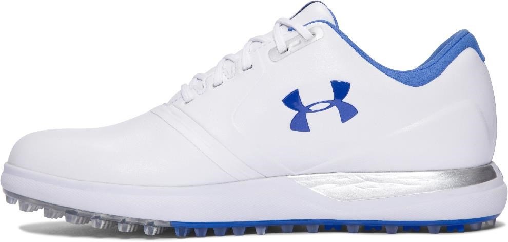 Under Armour W Performance SL ladies golf shoes, white/mediterranean blue