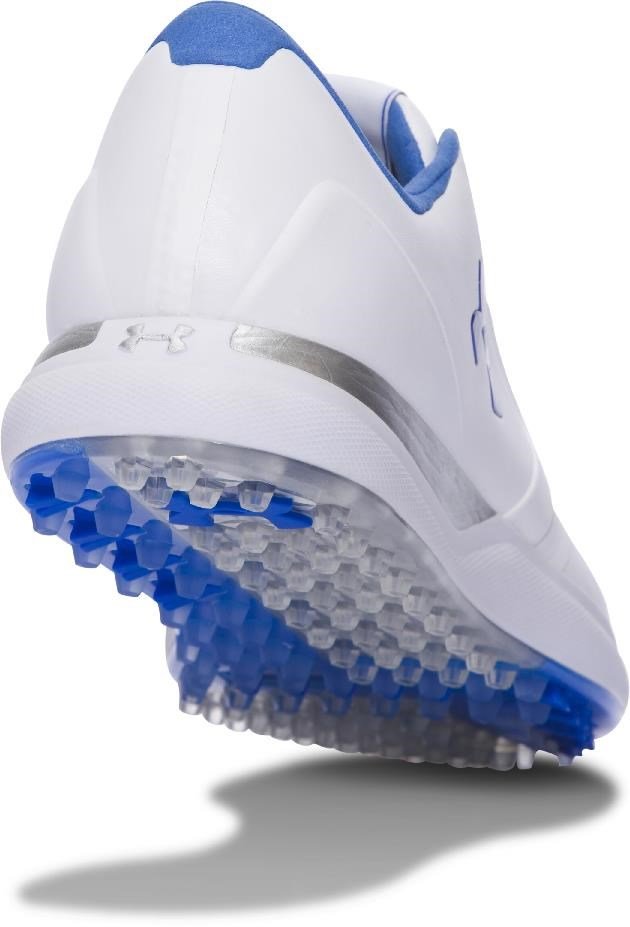 Under Armour W Performance SL ladies golf shoes, white/mediterranean blue
