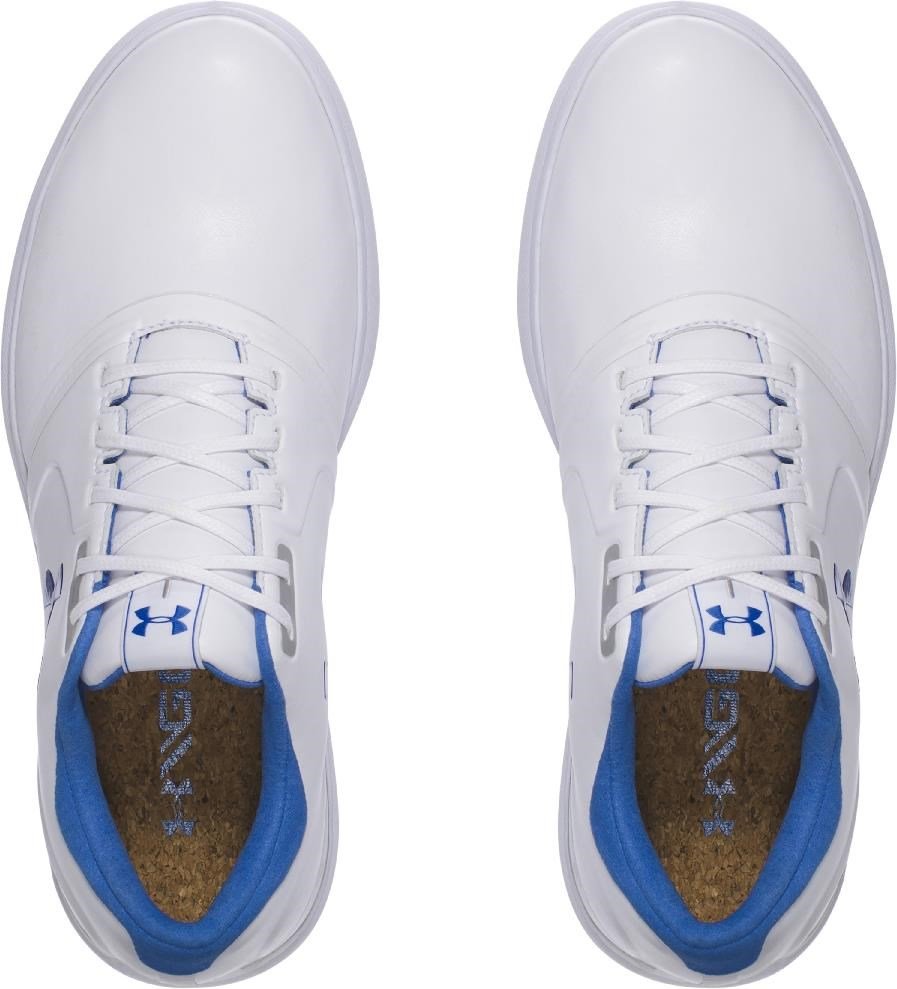 Under Armour W Performance SL ladies golf shoes, white/mediterranean blue