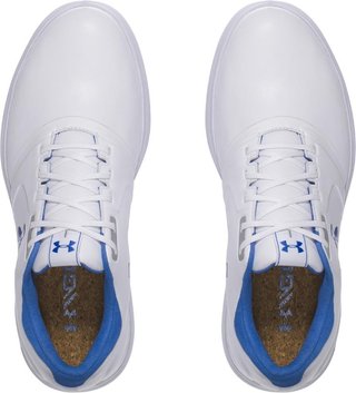 Under Armour W Performance SL ladies golf shoes, white/mediterranean blue
