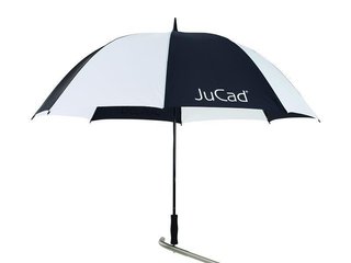 JuCad golf umbrella 68" with pin, black/white