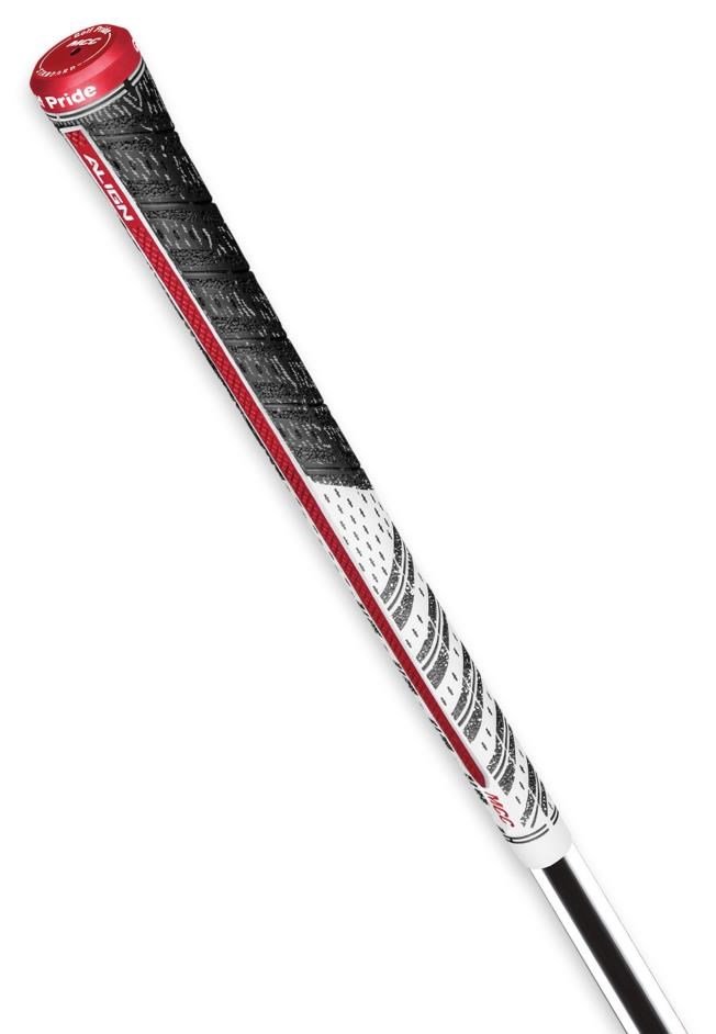 Golf Pride MCC Align Grip, Standard, White/Red/Black