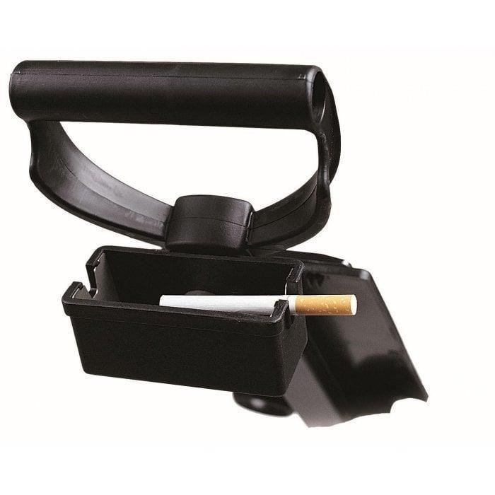 Big Max Ashtray Quick Lock (QL) cart accessory, black