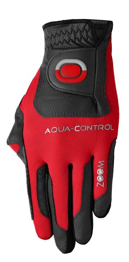 Zoom Zoom Aqua Control mens golf glove, red