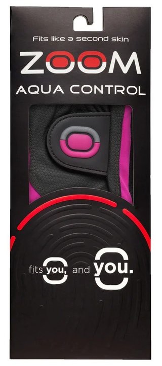 Zoom Zoom Aqua Control ladies golf glove, charcoal/fuchsia