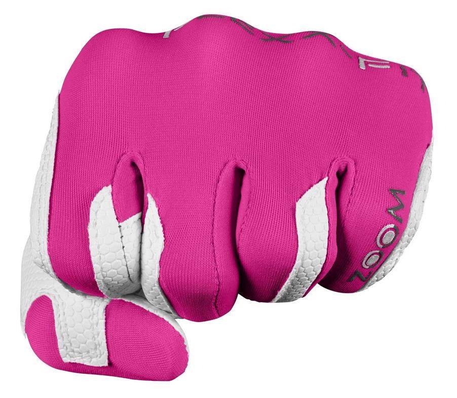 Zoom Zoom Weather ladies golf glove, white/fuchsia