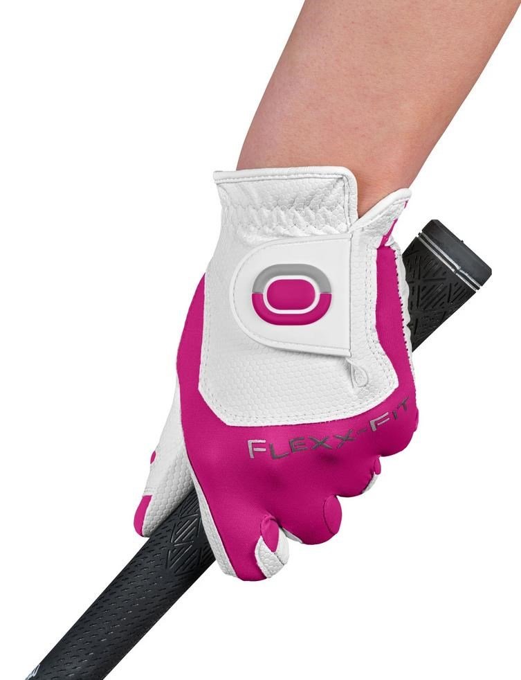 Zoom Zoom Weather ladies golf glove, white/fuchsia